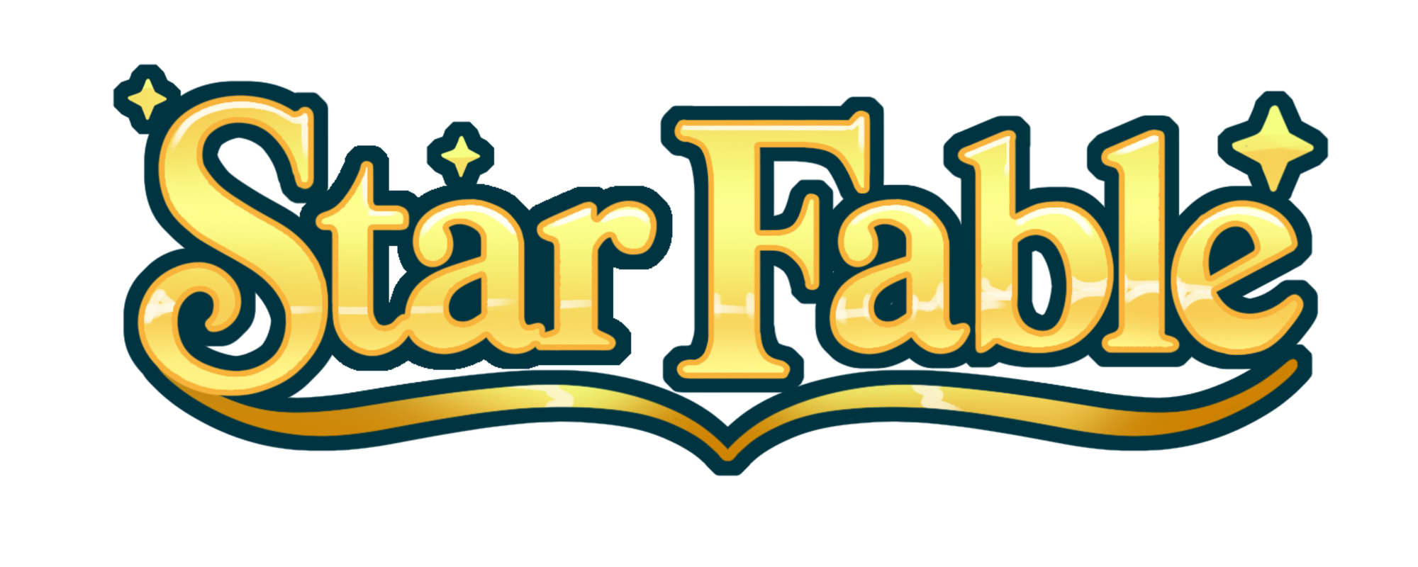 Star Fable color logo on dark background